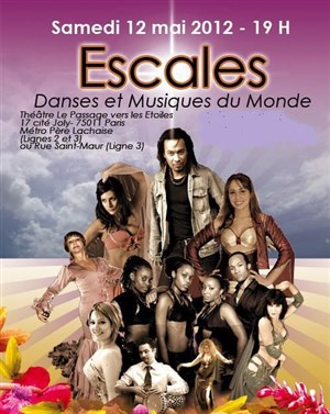 Affiche de Spectacle de danses et musiques du monde : Escales