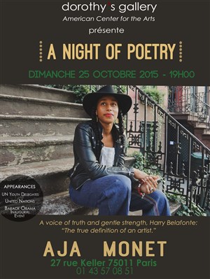 Affiche de Aja Monet : Poetry Night