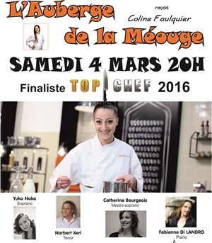 Affiche de Diner-Lyrique avec Coline Faulquier Finaliste Top Chef 2019