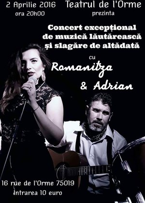 Affiche de Romanita & Adrian: Concert de musique populaire roumaine