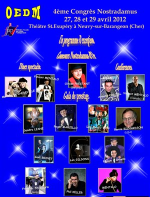 Affiche de Gala de prestige du congres Nostradamus