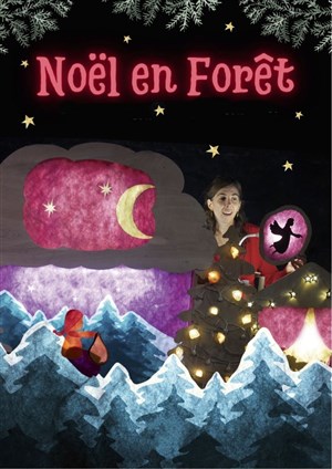 Affiche de Noël en forêt