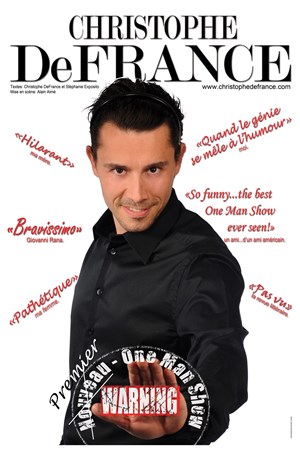 Affiche de Christophe DeFrance dans Warning