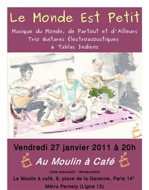 Affiche de Le Monde Est Petit (Guitares & Tablas)