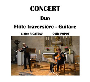 Affiche de Odile Popot & Claire Ricateau : Duo Flûte Traversière Guitare