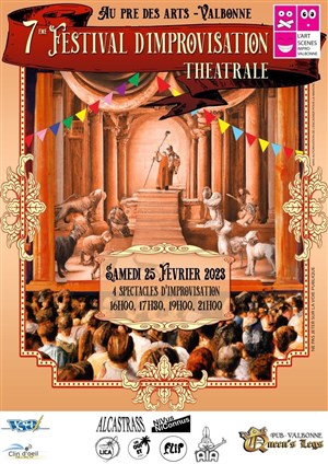Affiche de L'Art-Scènes de Valbonne | 7ème festival d'improvisation