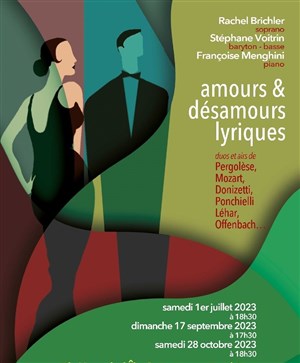 Affiche de Amours et désamours lyriques