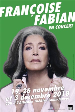 Affiche de Françoise Fabian en concert
