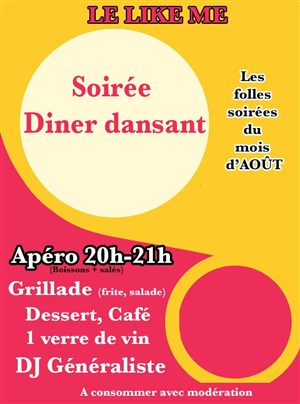 Affiche de Dîner dansant avec DJ