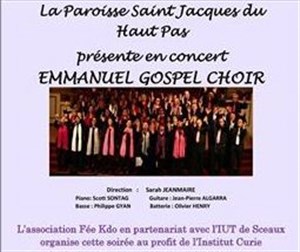 Affiche de Concert Gospel au profit de l'institut Curie