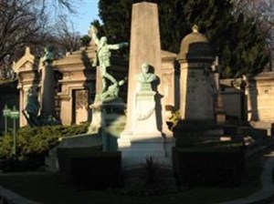 Affiche de Visite du Père Lachaise "ils ont fait Paris : deux siècles de parisiens actifs..." | par Philippe Landru