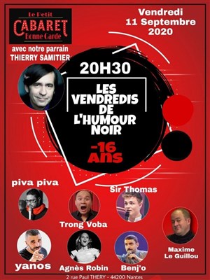 Affiche de Les Vendredis de l'humour noir