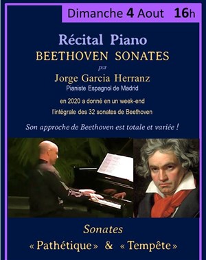Affiche de Récital de Piano : Beethoven Sonates