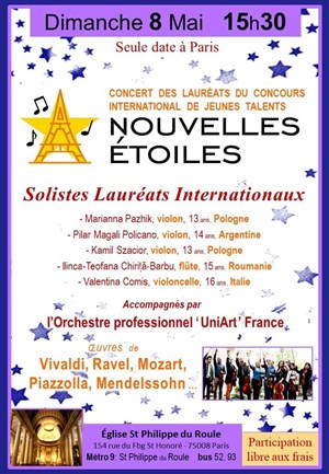 Affiche de Orchestre & Solistes virtuoses : Vivaldi, Ravel, Mozart, Piazzolla, Mendelssohn...