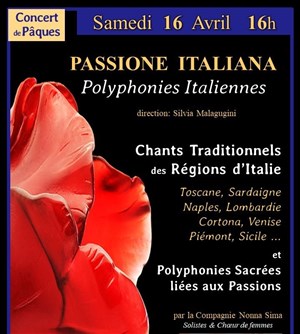 Affiche de Chants Traditionnels des Régions d'Italie