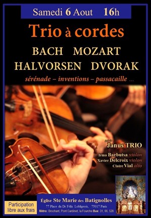 Affiche de Trio à cordes