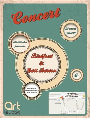 Affiche de Gatt Bartón + Birdfood