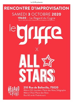 Affiche de Rencontre d'Improvisation : Le Griffe x Bloody Pingouins (Suisse)
