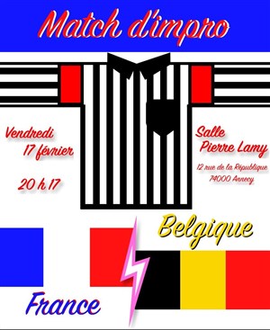 Affiche de Match d'impro : France vs Belgique
