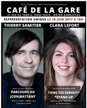 Affiche de Thierry Samitier et Clara Lefort : choc de génération