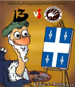 Affiche de Match d'improvisation théâtrale France-Québec