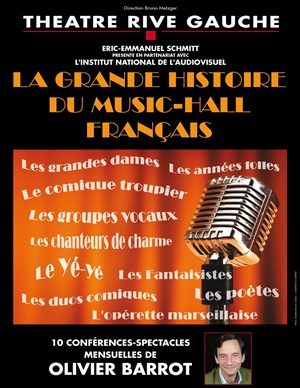 Affiche de La grande histoire du Music-Hall français