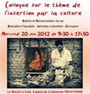 Affiche de Colloque sur l'insertion par la culture
