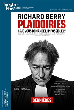 Affiche de Plaidoiries | avec Richard Berry