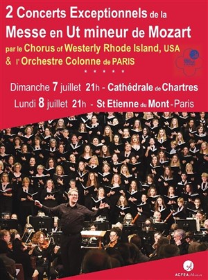 Affiche de Concert exceptionnel de la Messe en Ut mineur de Mozart - Paris