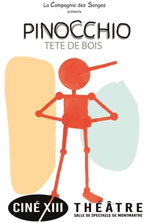 Affiche de Pinocchio, tête de bois