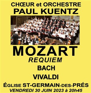 Affiche de Choeur & Orchestre Paul Kuentz : Mozart requiem, Bach, Vivaldi