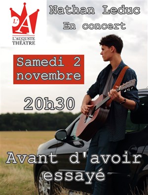 Affiche de Nathan Leduc - Avant d'avoir essayé