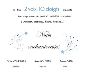 Affiche de Trio 2 voix, 10 doigts : Nuits enchanteresses