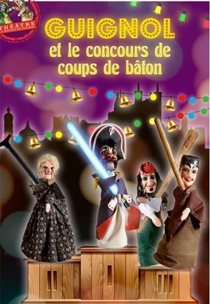 Affiche de Guignol et le concours de coups de batôn