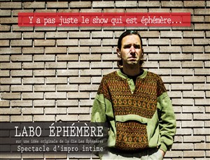 Affiche de Labo ephémère | Spectacle d'impro intime