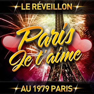 Affiche de Réveillon du Nouvel An Paris Je t'aime