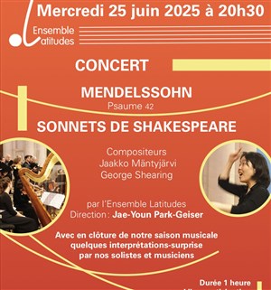 Affiche de Concert de l'ensemble Latitudes