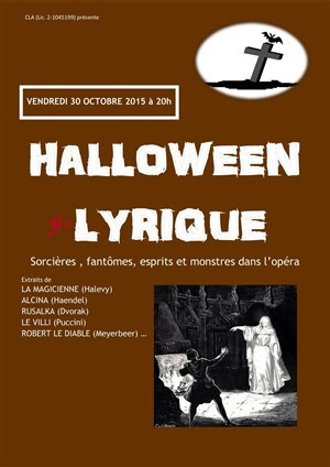 Affiche de Halloween Lyrique