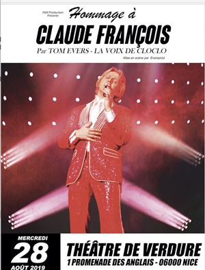 Affiche de Hommage à Claude François par Tom Evers - La voix de Cloclo