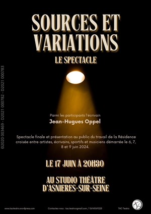 Affiche de Sources et variations : Le spectacle final