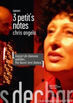 Affiche de Chris Angela | Trois petit's notes