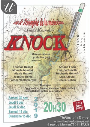 Affiche de Knock ou le triomphe de la médecine