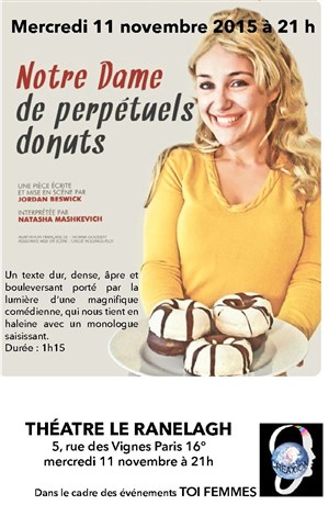 Affiche de Notre Dame de Perpétuels Donuts