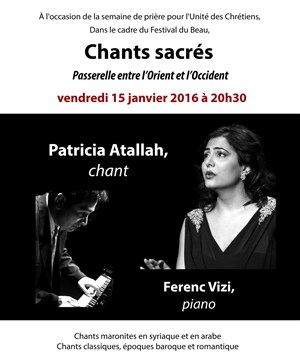 Affiche de Chants sacrés d'Orient et d'Occident