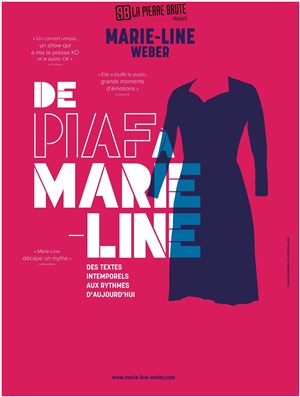 Affiche de De piaf à Marie-Line