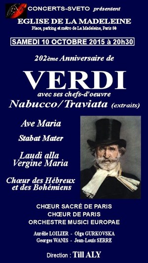 Affiche de 202-ème Anniversaire de Verdi
