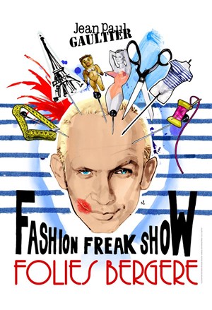 Affiche de Jean Paul Gaultier The Fashion Freak Show