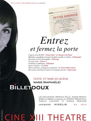 Affiche de Entrez et fermez la porte