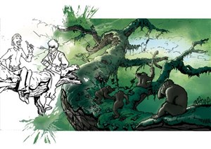 Affiche de A veau l'eau + Simius sapiens sapiens