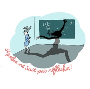 Affiche de Ségolène ne sait pas réfléchir